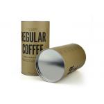 Food Grade Wine Packaging Paper Composite Cans With Movable Metal Lid for sale