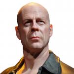 Personalities Bruce Willis Wax Figure Realistic Hotter Celebrity Human Wax Statue for sale