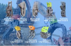 China Robust Excavator Rock Grab For Durable Structure Reliable Application supplier