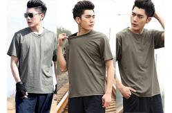 China Cool Quick Drying Army Military Uniforms With Micro Bullet Round Neck Collar supplier