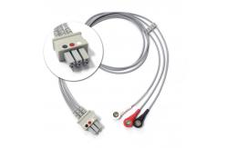 China 3/5 Lead EKG / ECG Cable ECG Accessories For Precise Measurement supplier