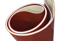 China Industrial Needle Endless Silicone Coated Felt Belts For Pressing / Setting Machine supplier