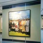 Interior Hidden Door Folding Exhibition Partition Walls / Movable Gallery Walls for sale