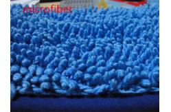 China Textiles Microfiber Wet Mop Pads Blue Twisting Fabric 13*47cm High Aborbent supplier