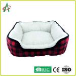 Rectangle Fluffy Dog Blanket , CPSC Soft Pet Bed With Anti Slip Bottom