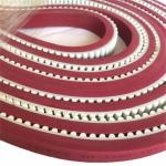 Synchronous Pu Timing Belt With Red Adhesive / Polyurethane Timing Belt for sale
