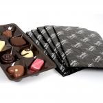 Uncoated Black OEM ODM 3ply Paper Cushion Pad Candy Box Packaging for sale