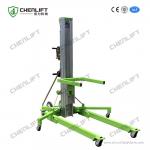 Portable Single Doorways Manual Material Lift with Swivel Locks