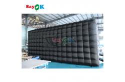 China Portable LED Disco Lighting Mobile Night Club Tent Inflatable Cube Party Tent supplier