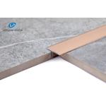 6063 Aluminum Rose gold T Profiles T5 Temper Andizing T Shape Metal Transition Trim For Hotel Wall Decoration for sale