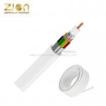 Mini Coax +4×0.50 Cable 75ohm Siamese Messenger Cable With Power Cable CCTV Mini Coax Cable for sale