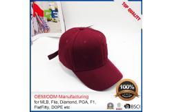 China 100% Wool Material Custom Embroidered Baseball Caps No Minimum Eco Friendly supplier