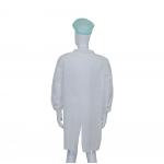 Non Woven Fabric/SMS/Tyvek Velcro Lab Coat Medical Disposable Work Clothes