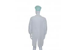 China Non Woven Fabric/SMS/Tyvek Velcro Lab Coat Medical Disposable Work Clothes supplier