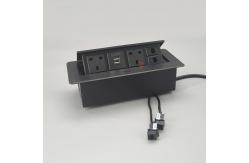 China Usb 5V 2.1A Rj45 Zinc Alloy Tabletop Pop Up Socket supplier