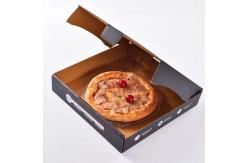 China Custom Biodegradable Pizza Boxes Eco-Friendly Kraft Takeaway Packaging in Different Shapes supplier