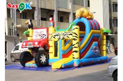 China Animals Combo Kids 5.5x5x4.4m Inflatable Bounce House With Slide supplier