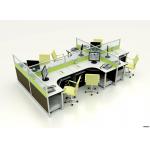 Contemporary Furniture Modular Partition Cubicle Office Workstation For 6 Seater for sale