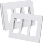 Glossy Finish Screwless 3 Gang Face Plate For Wall Socket