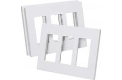 China Glossy Finish Screwless 3 Gang Face Plate For Wall Socket supplier