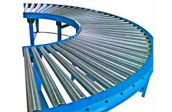 China Steel Curved Roller Conveyor Systems For Material Movement / Handling supplier