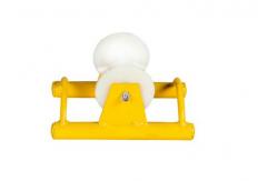China Steel Frame Nylon Wheel Cable Pulley Roller Equipped With High Speed Bearings supplier