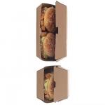 Custom Eco-Friendly Kraft Paper Burger Boxes The Ultimate Fast Food Takeout Packaging Solution for sale