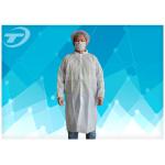 Non - Woven Disposable Lab Coats With Velcro Fastening Soft And Breathable for sale