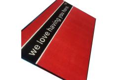 China Personalized Commercial Entrance Mats With Custom Logo And Nitrile Rubber Backing supplier