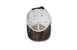 China PU Label 6 Panel Flat Brim Snapback Hats For Advertising Character Style supplier