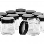 Clear 450ml 650ml Airtight Glass Storage Jars Round Glass Food Container for sale