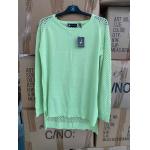 82% Cotton 18% Polyamide Ladies Pullover Sweater Loose Knitted for sale