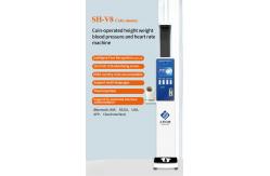 China Blood Pressure Coin Opareted Lcd Screen Scale Wifi Height Weight For Human supplier