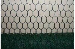China 25M Plastic Coated Chicken Wire Netting 0.8mm hexagonal poultry netting supplier