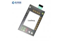 China Embossing Switch Waterproof Membrane Keypad LED Backlight LCD Window supplier
