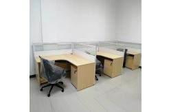 China Office Space Modular 3 Person L Shape Workstation Partition Desk supplier