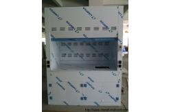 China Chemical Testing PP Fume Hood , Customized PVC Window Laboratory Vent Hood supplier
