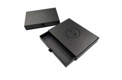 China Environmental Protection Matt Lamination Cardboard Hard Black Gift Box for Photo Frame supplier