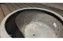 China Hand Carve Fiberclay Planter In Modern Hand Carved Design For Plants supplier