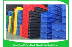 China Warehouse Large Plastic Storage Boxes , Space Saving Stackable Plastic Bins supplier