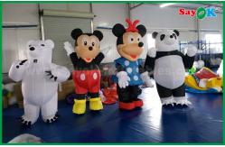 China Customized Inflatable Cartoon Characters Panda / Mouse Shaped For Amusement Park supplier