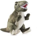 Green Tyrannosaurus plush toy with long pointed teeth A dinosaur plush toy made of embossed shearing plush for sale