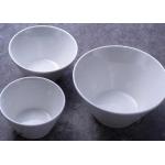 LFGB Porcelain Bevel Round Serving Bowl For Event Restaurant for sale
