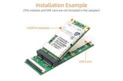 China PCI E MSATA Flexible Extender Cable 1OZ Copper With SIM Card Slot supplier