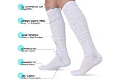 China Men's Extra Long Padded Compression Football Socks with Customized Colour Options supplier