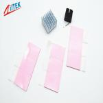3W/MK TIF100-30-14S Silicone Rubber Sheet For LED Lighting Thermal Conductive Pad Pink, 45 Shore 00 for sale