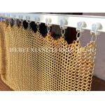 Gold Color Wm Serie Chainmail Ring Mesh Curtain For Architectural Design for sale