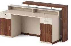 China OEM ODM Office Reception Desks 1.8M Modern Wood Reception Desk supplier