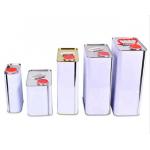 Customized Printed Metal Square Tin Paint Can With Lids for sale