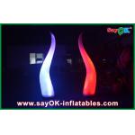 2M High Festival Event Decorative Inflatable Cone With Led Advertisment